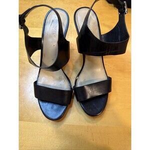 Michael Kors Women's High Heel Size 8M Open Back Strap Black Heels